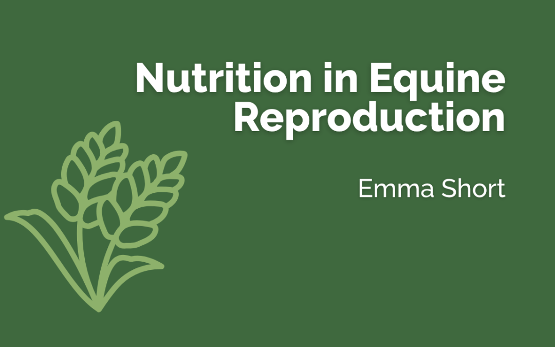 Nutrition in Equine Reproduction - Emma Short