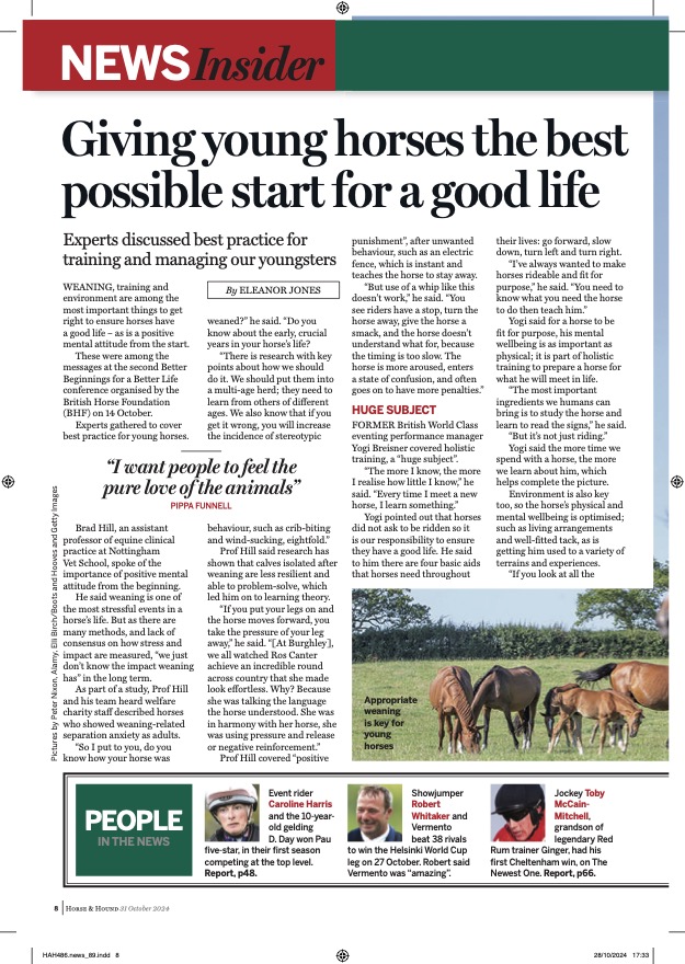 Horse and Hound Article - Better Beginnings 2
