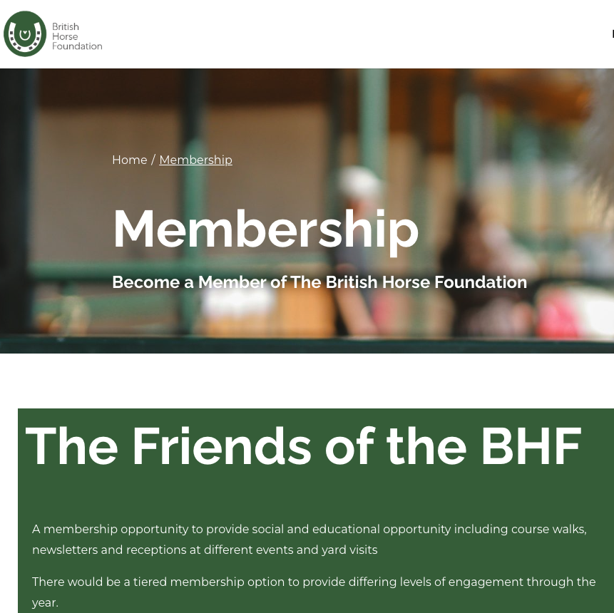 BHF Memberships Coming Soon